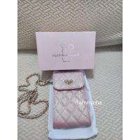 ราคา little bunny phone case หนังแท้ สีชมพูเพิร์ล (23708892068)