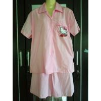 ราคา ชุดนอนขาสั้น ปักลายคิตตี้ (2286961156)