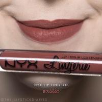 ราคา ลิปเนื้อแมท NYX lingerie สี exotic ปาดครั้งเดียว ของแท้100% (348090081)