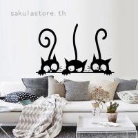 ราคา สติกเกอร์ติดผนังลายแมวน่ารักสำหรับตกแต่งบ้าน 1 ชิ้น (1507695307)