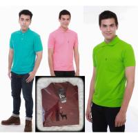 ราคา เสื้อโปโล ( Polo Shirt )แบรนด์ Geeko ตรากวาง สีพื้นชาย สีน้ำตาล(เข้ม) Gkc - 13M (1798193589)