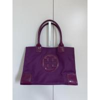 ราคา Used กระเป๋าTory Burch Ella Nylon toteสีม่วง สวยมาก (9459053316)