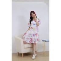 ราคา งานป้ายmacaron homebestเดรสน่ารักฟรุ้งฟริ้ง (8428078034)