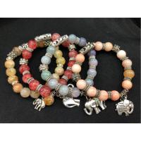 ราคา A005 สร้อยข้อมือ 69฿ งานหินห้อยจี้เงิน ลายช้าง (2515187887)