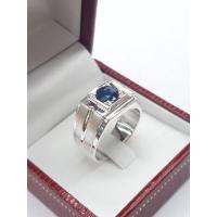 ราคา แหวนชายพลอยไพลินเจียรนัยทรงกลม (14980265240)