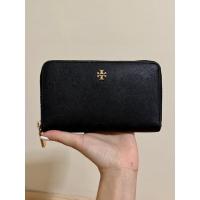 ราคา (มือสองสภาพ 85%, ส่งฟรี ) กระเป๋าสตางค์ Tory Burch Emerson zip continental wallet (16048243520)