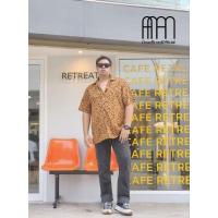 ราคา เสื้อฮาวาย oversize ลายเสือดำ-น้ำตาล (23357477653)