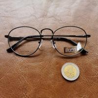 ราคา แว่นวินเทจ กรอบแว่นสายตา กรอบแว่นตา ชินตา รุ่น Radar ทรงกลมมนวินเทจ กรอบสีดำรมควัน เลนส์ใส (8193766213)
