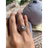 ราคา แหวนเงินแท้ประดับเพชรCzทรงมงกุฎ (12867615133)