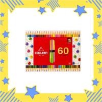 ราคา ส่งเร็ว ดินสอสีไม้ colleen คอลีน 2หัว 30แท่ง 60 สี 787 (10554787983)