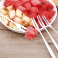 ราคา ส้อม สแตนเลส สำหรับจิ้มผลไม้ ส้อมจิ้มขนมหวาน (23346581175)