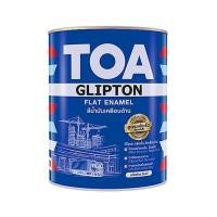ราคา TOA สีน้ำมันเคลือบด้าน TOA Glipton กลิปตั้น สีทาเหล็ก ทาไม้ สีกันสนิม ขนาด 0.946L สีตามสั่ง (12699802132)
