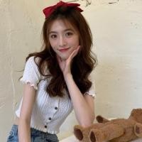 ราคา เสื้อคอวี ไหมพรม เสื้อแขนตุ๊กตา น่ารักมาก (8204367843)