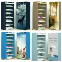 ราคา ชั้นวางรองเท้าแบบมีผ้าคลุม 8 ชั้น (455991681)