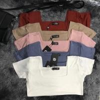 ราคา เสื้อยืดGI-ANT SHOPผ้าเรยอนคอสี่เหลี่ยมคางหมู (3442453531)