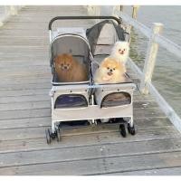 ราคา รถเข็นหมา รถเข็นแมว รถเข็นสัตว์เลี้ยง รถเข็นสุนัขแบบ 2 ที่นั่ง รถเข็นแฝดสุนัข SP04 TONGBA รับน้ำหนักได้ 30-35 kg. พับได้ (1320078680)