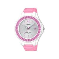 ราคา Casio Standard นาฬิกาข้อมือผู้หญิง สายเรซิน สีชมพู รุ่น LX-500H-4E3VDF,LX-500H-4E3,LX-500H (1676287741)