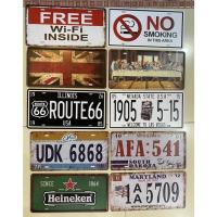 ราคา ป้ายสังกะสีป้ายทะเบียน30*15ซม.ติดพนัง (20915642542)