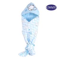 ราคา ENFANT (อองฟองต์) ผ้าห่อตัวเด็ก ลายน้องช้าง สีฟ้า ขนาด 30 x 30 นิ้ว (21423502043)