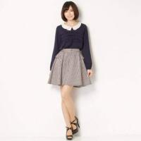 ราคา majestic legon✨กระโปรงลายริ้ว ทรงสวิงพลิ้วๆสวย❣️ (3817767522)