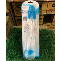 ราคา NATUR แปรงล้างขวดนมและจุกนมด้ามหมุน 360 องศา (2828252748)