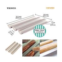 ราคา พิมพ์ CHEFMADE รหัส WK9026 พิมพ์ขนมปังบาแก๊ต เคลือบเทฟลอนสีทอง (6779578893)