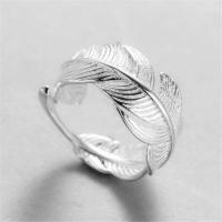 ราคา แหวนเงินแท้ เกรด 925 รูปขนนก และใบไม้ แฟชั่นสําหรับผู้หญิง R202 (19717023306)