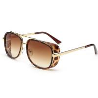 ราคา ชาย Steampunk แว่นตากันแดดโทนี่สตาร์ค Iron Man Matsuda แว่นตากันแดด Retro แว่นตาวินเทจ Steampunk แว่นตากันแดด UV400 ey (5114278917)