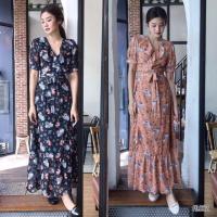 ราคา เดรสยาวลายหัวใจ งานป้าย (1224541759)