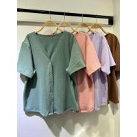 ราคา Plussize เสื้อคนอ้วน รอบ_อก48" ยืดได้52++ เสื้อยาว _25" (23383238954)