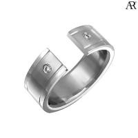 ราคา ANGELINO RUFOLO Ring ดีไซน์ Couple Hook แหวนผู้ชาย Stainless Steel 316L(สแตนเลสสตีล)คุณภาพเยี่ยม สีเงิน (7047433450)