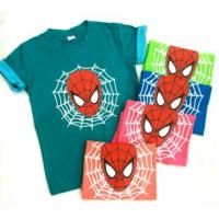 ราคา เสื้อยืดเด็กแขนเบิ้ล สกรีนลายสไปเดอร์แมน (56887861)