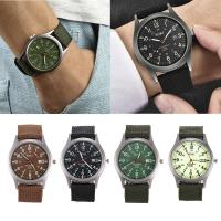 ราคา Portable Fashion Canvas GENEVA Sport Men's Wrist Watch Military Quartz (9979418030)