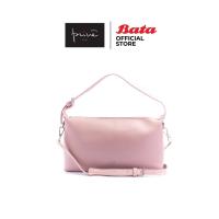 ราคา Bata บาจา ยี่ห้อ Prive กระเป๋าสะพายไหล่ กระเป๋าแฟชั่น มีสายสะพาย สำหรับผู้หญิง ยี่ห้อ Prive รุ่น Bella สีชมพู 9045230 (11249078054)