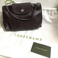 ราคา Used Longchamp Le Pliage Cuir Crossbody Bag สี Mocha(มือสองของแท้) (22700542653)