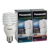 ราคา Panasonic หลอดไฟเกลียว 25w พานาโซนิค ทอร์นาโด หลอดตะเกียบ หลอดประหยัดไฟ แสงเดย์ไลท์ Daylight ขั้ว E27 (8304793058)