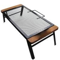 ราคา โต๊ะพับตาข่ายกลางแจ้งแคมป์ปิ้งโต๊ะบาร์บีคิวกันน้ำน้ำหนักเบาแบบพกพาโต๊ะข้างไม้พับได้แบบพกพา (4483779587)