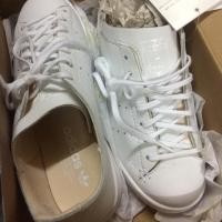 ราคา Adidas Stan Smith Leather Sock แท้ ขาวล้วน มือหนึ่ง size 40 (2082739854)