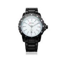 ราคา Curren นาฬิกาข้อมือผู้ชาย สายสแตนเลส รุ่น C8099 (Black/White) (2064204385)