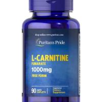 ราคา Puritan's Pride L-Carnitine Fumarate 1000 mg / 90 Cap 500 mg / 60 Cap (13716878908)