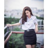 ราคา กระโปรงทรงเอ กระโปรงนักศึกษา (มือสอง) สภาพเหมือนใหม่ (19307659372)