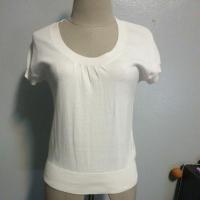 ราคา (มือ2แบรนด์แท้)เสื้อสีขาวไหมพรม G2000 (3529621729)