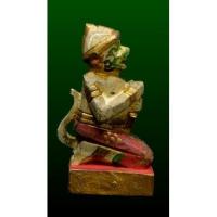 ราคา หนุมานไม้โพธิ์แกะหลวงปู่บุญวัดกลางบางแก้วพิมพ์ถือตรีทาสีฝุ่น (20742010285)