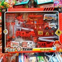 ราคา ชุดรถดับเพลิง fire truck รถดับเพลิง ชุดรถของเล่น รถเครนดับเพลิง รถสะสมของเล่น รถสะสมดับเพลิง (7779038937)