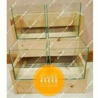 ราคา ชั้นวางพร้อมโหลปลากัด ขนาด4×6×6 4ใบ (5642750673)