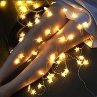 ราคา ไฟประดับเต้นท์ ไฟLed รูปดาว ไฟตกแต่ง ยาว 6,10 เมตร มีทั้งแบบใส่ถ่าน/ใส่ถ่านมีremote/ USB/USB remote/ เสียบปลั๊กไฟบ้าน (5245567615)