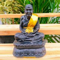 ราคา [nachariti]หลวงปู่ทวด วัดช้างให้ เนื้อดินดำประดับเพชรสีราหู หน้าตัก5 นิ้ว จีวรทาสีน้ำทองงดงาม บูชาเสริมแคล้วคลาดสิริมงคล (23736067341)