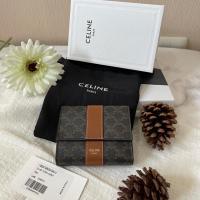 ราคา กระเป๋าสตางค์ Celine tri fold สี tan canvas อุปกรณ์ครบ (21103912280)