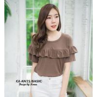 ราคา NO.041 เสื้อระบายอก ผ้าเรย่อน (1576749445)