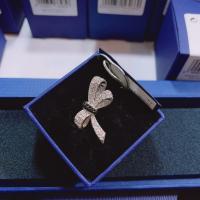 ราคา แหวน swarovski แท้ 100% New Swarovski MADEMOISELLE RING RHODIUM PLATED Crystal Bow (9153157775)
